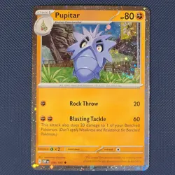Pupitar 106/197 - Obsidian Flames - Promo Cosmos Holo Pokemon Card - M / NM - Image 1