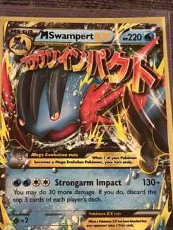 Pokemon M Swampert EX XY87 XY Promo Holo English Card - Image 2