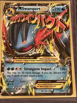 Pokemon M Swampert EX XY87 XY Promo Holo English Card - Image 4
