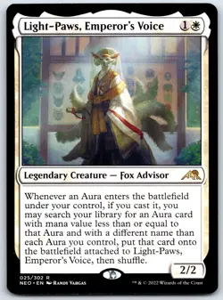 Light-Paws, Emperor's Voice R Regular Kamigawa: Neon Dynasty 25 NM - Image 1