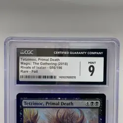2018 MTG Tetzimoc, Primal Death Rivals of Ixalan 086/196 Rare Foil - Image 2