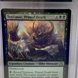 2018 MTG Tetzimoc, Primal Death Rivals of Ixalan 086/196 Rare Foil - Image 3
