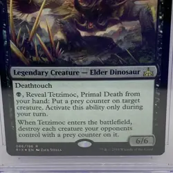 2018 MTG Tetzimoc, Primal Death Rivals of Ixalan 086/196 Rare Foil - Image 4