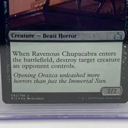 MTG 2018 Ravenous Chupacabra Rivals of Ixalan-082/196 CGC Mint+ 9.5 - Image 4