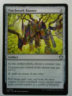Patchwork Banner *Uncommon* Magic MtG x1 SOC Commander Secrets of Strixhaven - Image 1