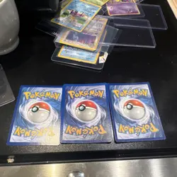 Pokemon TCG Base Set Mewtwo Holo 1999 3 Card Lot English 10/102 Ken Sugimori - Image 5