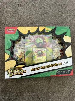 Pokemon Mega Evolution Ascended Heroes - Mega Meganium ex Box - Small Rip - Image 1