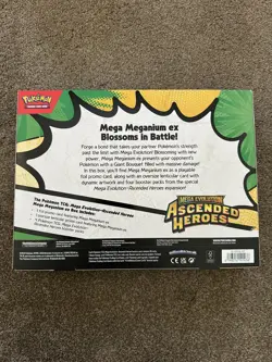 Pokemon Mega Evolution Ascended Heroes - Mega Meganium ex Box - Sealed TCG - Image 2