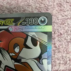 Pokemon Mega Scrafty EX Holo 330 HP 270/217 Stage 1 English Card - Image 4