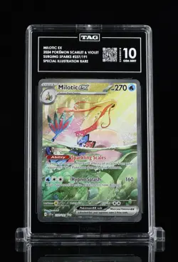Pokemon MILOTIC ex SIR - Surging Sparks #237/191 - TAG 10 GEM MINT - Image 2