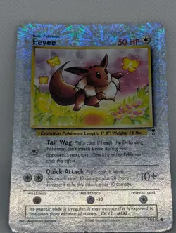 Pokemon Eevee Legendary Collection Reverse Holo Rare Pokemon TCG Nintendo MP+ - Image 3