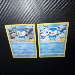 Piplup 20/25 McDonalds 25th Anniversary HOLO & ERORR HOLO Promo Pokemon TCG NM - Image 2