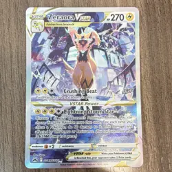 Pokemon Zeraora VSTAR Ultra Rare Full Art Holo GG43/GG70 Crown Zenith 270 HP - Image 1