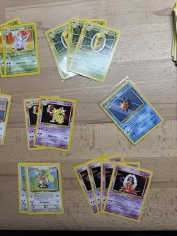 Base Set Vintage Pokemon Card Lot WOTC 18 Uncommon & 77 Common + Trainers LP-HP - Image 2