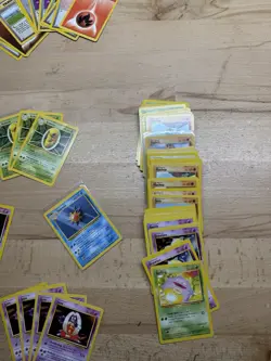 Base Set Vintage Pokemon Card Lot WOTC 18 Uncommon & 77 Common + Trainers LP-HP - Image 5