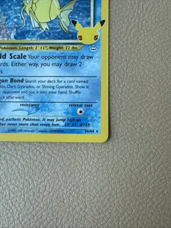 Pokemon TCG Shining Magikarp 66/64 Celebrations Classic Collection Holo Rare NM - Image 4