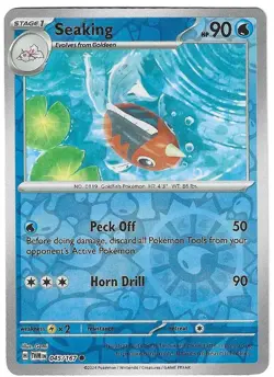 Seaking 045/167 Reverse Holo Common Twilight Masquerade Near Mint - Image 1