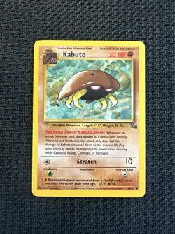 Pokemon TCG Kabuto Fossil 50/62 - Image 1