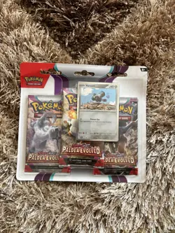 Pokemon TCG Paldea Evolved Triple Blister Varoom Promo New & Sealed 🚚✅ - Image 1