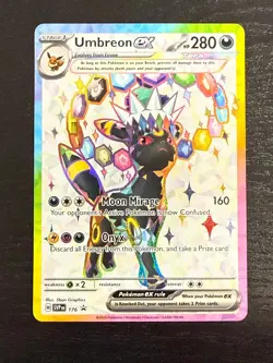 2025 Scarlet & Violet Promo Umbreon EX Holo Black Star Promo FA #SVP EN 176 - Image 1