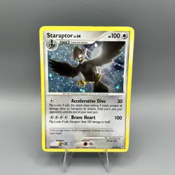 Pokemon TCG Staraptor 16/130 Holo Rare Diamond & Pearl - Image 1