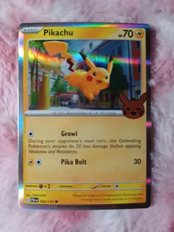 2023 Pokemon TCG Pikachu Trick or Trade Halloween 062/193 Holo Stamped Pumpkin - Image 1
