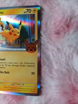 2023 Pokemon TCG Pikachu Trick or Trade Halloween 062/193 Holo Stamped Pumpkin - Image 3