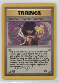 Sabrina's Psychic Control 1st Ed. Pokemon Gym Challenge #121 2000 - Image 1