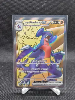 Cynthia’s Garchomp Ex 204 Black Star Promo Pokemon Scarlet And Violet Near Mint - Image 1