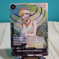 Bandai One Piece Card Game Miss.Valentine (Mikita) OP14-087 R Foil English - Image 1