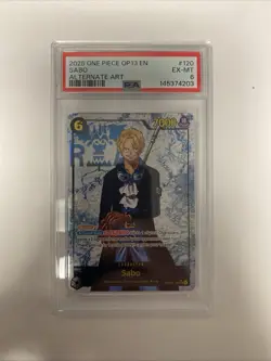 2025 One Piece OP13 Carrying On His Will SABO Alternate Art PSA - Image 1