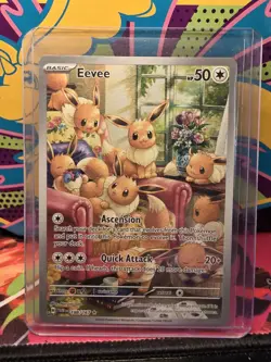 Pokemon TCG: Eevee 188/167 Illustration Rare Twilight Masquerade Mint - Image 1