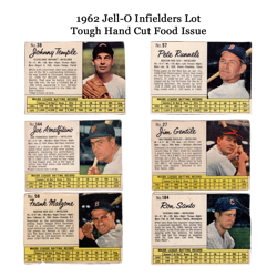 1962 Jell-O Infielders Lot (6) – Ron Santo -Runnels - Temple – Hand Cut Vintage - Image 1