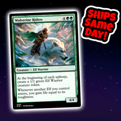 Wolverine Riders - Custom Art Magic: The Gathering Playtest Card - Commander EDH - Image 1