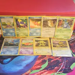 Pokemon TCG lot vintage 9 cards WOTC Base , Rocket, Neo , HG SS NM - MP - Image 1
