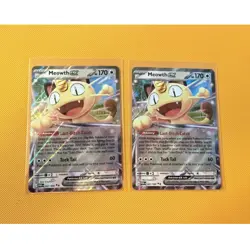 Pokemon TCG Holo EX Card Lot - Meowth EX (XY, English, 2 Cards) - Image 1