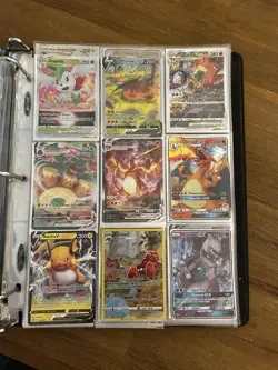Modern Pokemon Card Binder Lot Collection 120+ Rare Cards Vmax Charizard - Image 1