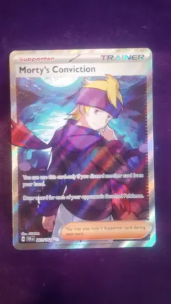 Mortys Conviction 201/162 Temporal Forces Full Art Pokemon Card - Image 1