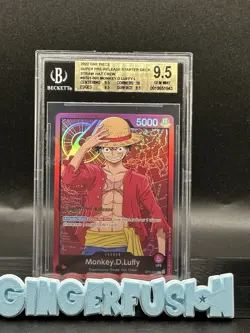 One Piece Super Pre-Release Starter Deck ST01001 ENG Monkey.D.Luffy L BGS 9.5 - Image 1