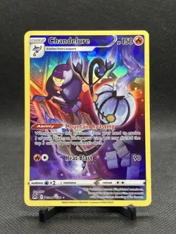 Pokemon TCG Chandelure Lost Origin Trainer Gallery Tg04/Tg30 Holo Ultra Rare - Image 1