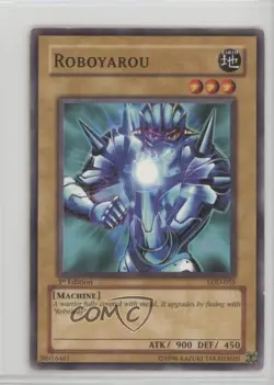 Roboyarou 1st Ed. YuGiOh Legacy of Darkness #LOD-055 2003 - Image 1