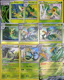 10x Pokemon Cards Serperior Servine Snivy Lot - XY Holo Ultra Rare EX TCG - Image 1