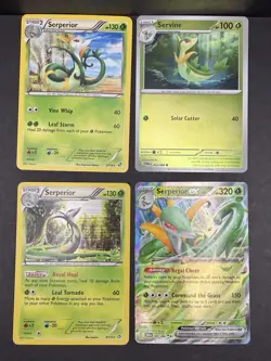10x Pokemon Cards Serperior Servine Snivy Lot - XY Holo Ultra Rare EX TCG - Image 4
