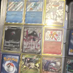 Pokemon TCG Fossil Holo Kabutops 9/62 1999 English 9-Card Lot Binder Page - Image 1