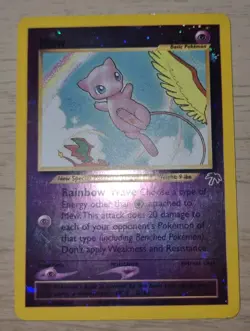 Pokemon Mew TCG Reverse Holo Card 1/18 Southern Islands MP - Image 4