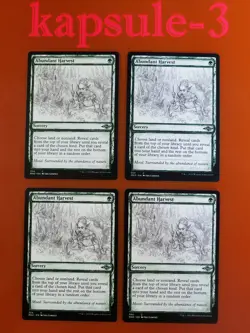 4x Abundant Harvest | Showcase | Modern Horizons 2 | MTG Magic Cards - Image 1