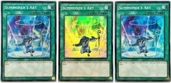 3 x PEVO-EN040 Summoner's Art - Super Rare 1st Edition MP/LP YuGiOh Card - Image 1