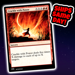 Crackle With Power - Custom Art Magic: The Gathering Playtest Card - Commander - Image 1