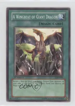 A Wingbeat of Giant Dragon 1st Ed. YuGiOh Legacy Darkness #LOD-044 2003 - Image 1