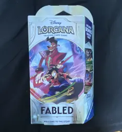 Disney Lorcana Fabled Starter Deck by Ravensburger + Bonus Booster Pack - Image 1